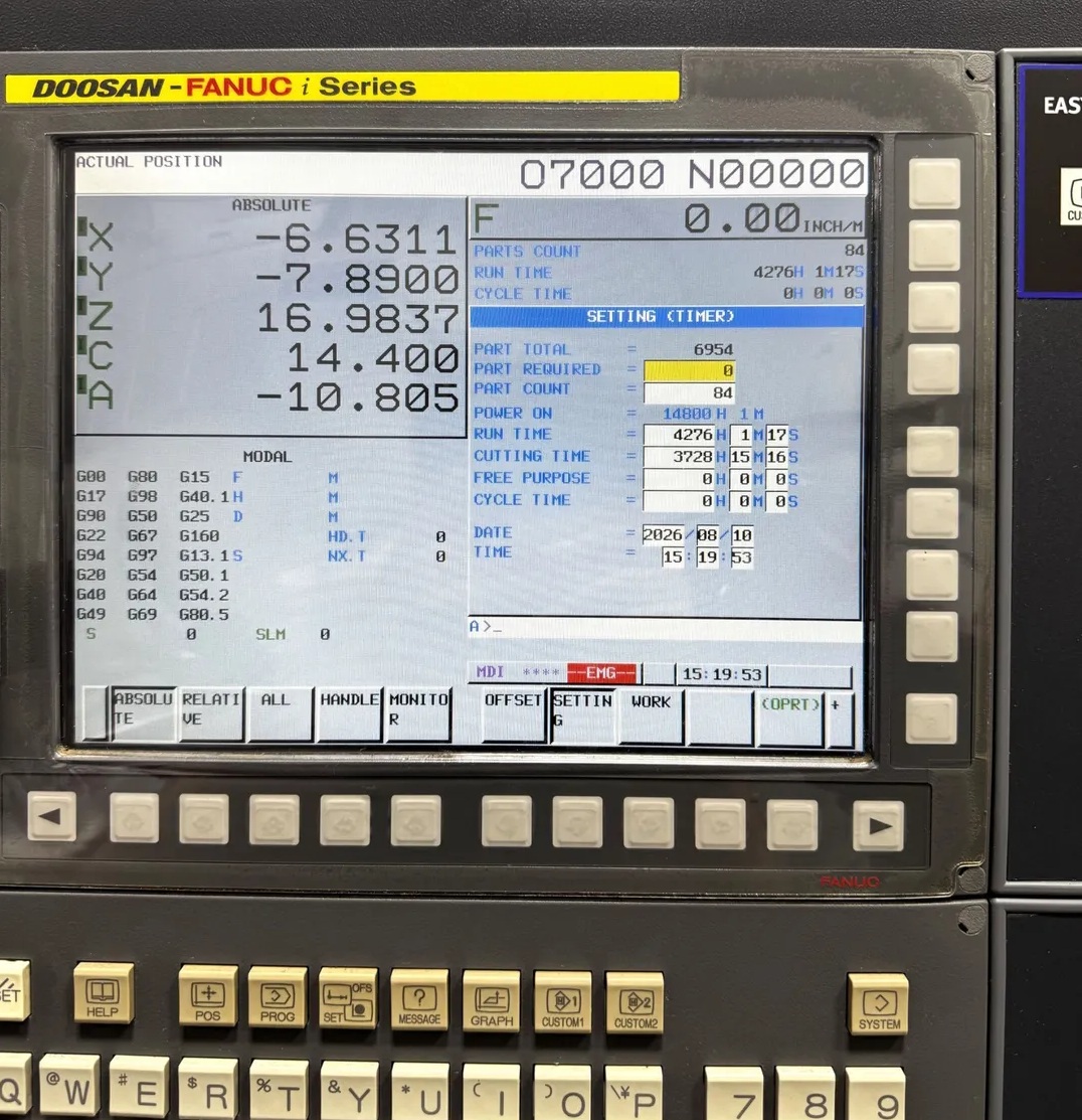 Used 2017 Doosan DNM 200/5AX Vertical Machining Center - thumbnail 3